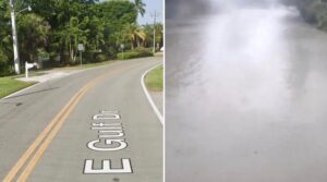 PHOTO Before And After E Gulf Drive On Sanibel Island Was Flooded By Hurricane Ian