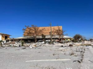 PHOTO Chapel By the Sea In Fort Myers Beach Florida Is Still Standing But Surrounding Area Did Not Stay Intact