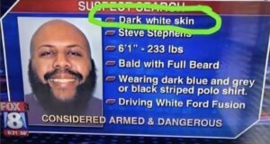 PHOTO Fox 8 News Reported That Suspect On The Run Had Dark White Skin