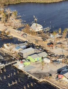 PHOTO Of Temporary Road Over Matlacha Pass That Was Put In To Get On And Off Pine Island