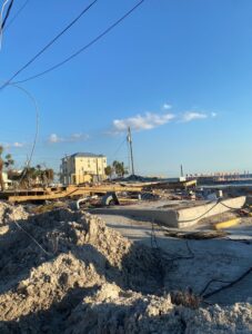 PHOTO Of Where Hooters Restaurant Used To Be In Fort Myers Beach Florida And Now It's Just A Pile Of Dirt