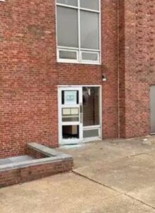 PHOTO Of Window Orlando Harris Shattered To Get Into St Louis School