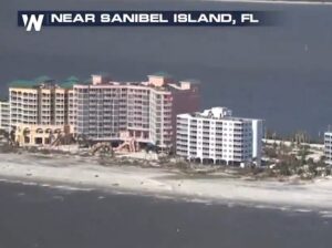 PHOTO Pink Shell Resort Didn't Stand A Chance Sticking Up As Hurricane Ian Came Through