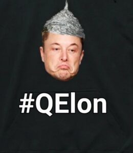 PHOTO QElon Wearing A Tin Foil Hat While Running Twitter Meme