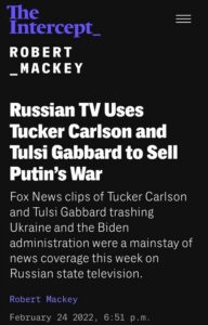 PHOTO Russian TV Uses Tucker Carlson And Tulsi Gabbard To Sell Putin's War