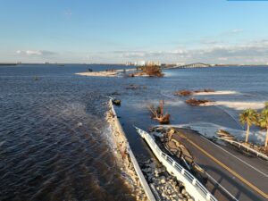 PHOTO Sanibel Causeway And Road Is Just Part Of The Ocean Now Until It Is Fixed And Could Take Months To Repair