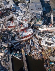 PHOTO There Are So Many Destroyed Boats In Fort Myers Owners Can't Even Find Where The Remains Of Theirs Is