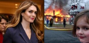 PHOTO This Hope Hicks Look Makes You Really Wonder If She Wants To Watch The World Burn Meme
