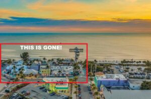 PHOTO Times Square Just As You Come Onto The North End Of Fort Myers Beach Is Missing And Hurricane Ian Is Responsible