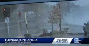 PHOTO West Allis Tornado Caught On Security Camera At 90th Street And Becher