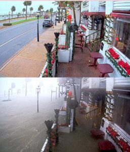 PHOTO Before And After Flooding Of Tini Martini Bar In St Augustine Florida Shows Why They Were Able To Re-Open So Quickly