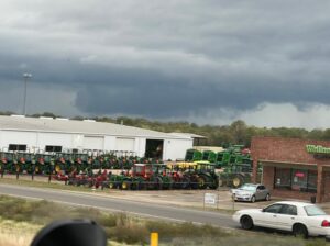 PHOTO Businesses In Paris Texas Were Open While Tornado Was Spinning In The Area