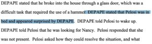 PHOTO Dave Depape Says He Used Hammer To Break Into Paul Pelosi's House Who Was Sleeping In Bed