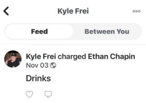 PHOTO Ethan Chapin And Xana Kernodle Paying Kyle Frei On Venmo Who's Linked To Kaylee Goncalves Murder