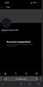 PHOTO Facist Elon Musk Suspended Executive Director Of The League Of Women Voters of California's Account Day Before Election