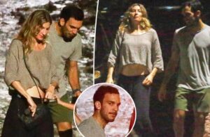 PHOTO Gisele Bündchen Showing Off Her Stomach To Joaquim Valente On Walk