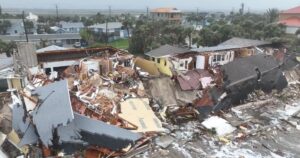 PHOTO Home In Daytona Beach Florida Is Just A Pile Of Rubble After Hurricane Nicole Hit It