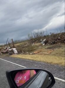 PHOTO Homes Flattened In Powderly Texas And Roads Into Town Blocked By Downed Trees