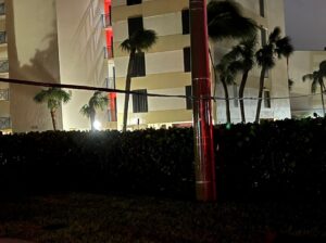 PHOTO Hurricane Nicole Knocked Power Lines Down On Indian Lilac Road In Vero Beach Florida