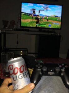 PHOTO Kaylee Goncalves Playing Videogames At Jack DuCoeur's House While Drinking Coorslight A Week Before She Got Murdered