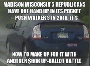 PHOTO Madison Wisconsin Republicans Have One Hand Up In Its Pocket Toyota Prius Meme