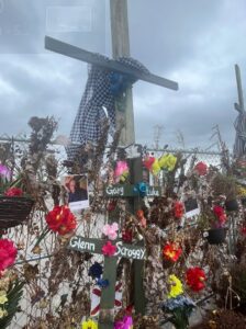 PHOTO Memorial For Over 100 People In Downtown Fort Myers Florida From Hurricane