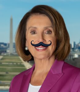 PHOTO Nancy Pelosi With A Mustache Meme