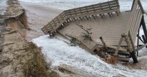 PHOTO Native American Burial Site Damaged By Hurricane Nicole