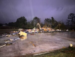 PHOTO Of Home Wiped Clean Down To The Slab In New Boston Texas