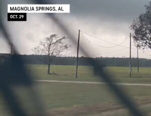 PHOTO Of Tornado Damage And Downed Power Lines In Magnolia Springs Alabama