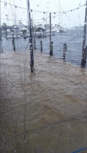 PHOTO Shrimpers Restaurant In Stuart Florida Completely Flooded Inside By Hurricane Nicole