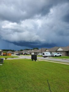 PHOTO Tornado Hovering Over Brand New Homes In Foley Alabama