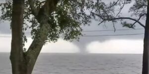 PHOTO Tornado Touching Down On The Water In Mobile Alabama