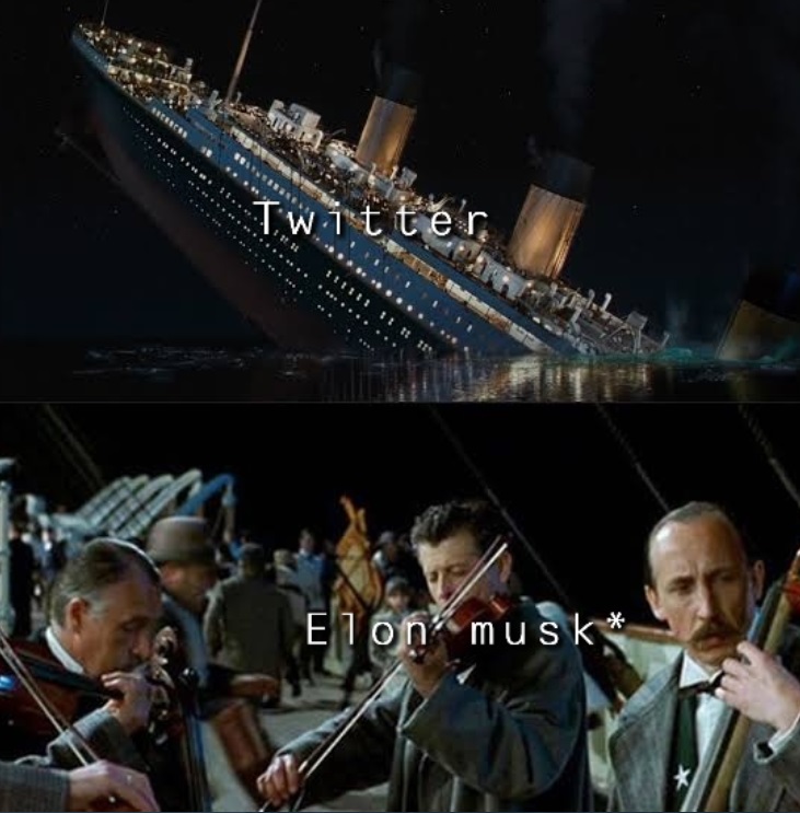 PHOTO Twitter Is A Sinking Ship And Everyone Playing The Violin For ...