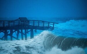PHOTO Waves Were 15 Feet High On Flagler Beach During Hurricane Nicole Landfall