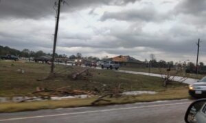 PHOTO What's Left Of Houses In Powderly Texas Near Paris Texas After Tornado Hit