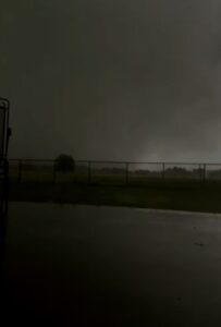 PHOTO Wow Breathtaking Look Of Mile Wide Tornado Passing Over The Red River North Of Paris Texas