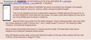 PHOTO 4Chan User Says Jack Katovich Is Suspicious Because Of His Multiple IG Account Venmos And Twitter Voicing Homicidal Thoughts