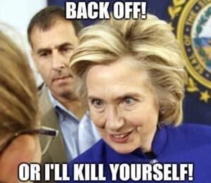 PHOTO Back Off Or Else Hillary Clinton Sam Bankman Fried Meme