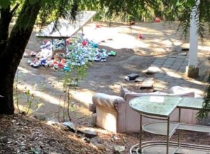 PHOTO Crazy Picture Of Hundreds Of Beer Cups And Trash From Kaylee Goncalves' House Spread Out In The Backyard After 4 Idaho Student's Death