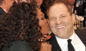 PHOTO Explosive Picture Of Oprah Kissing Harvey Weinstein On The Cheek And Enjoying It