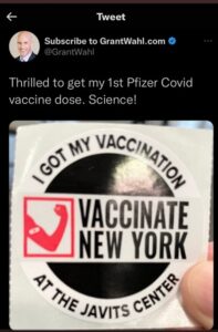 PHOTO Grant Wahl Bragged About Getting His First Pfizer COVID Vaccine