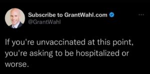 PHOTO Grant Wahl Was For Getting The COVID Vaccine And Said If You Don't Get It You're Asking To Be Hospitalized