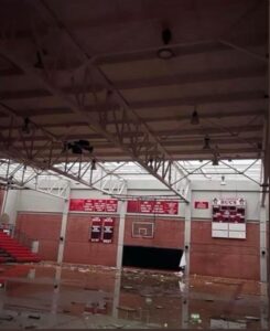 PHOTO High School In Harvey Leveled By New Orleans Tornado And Only The Gym Is Still Standing