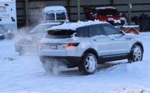 PHOTO Kaylee Goncalves' Land Rover Had Epic Snow Tires To Get Through Deep Snow And Her Family Is Holding Onto It