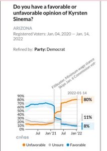 PHOTO Kyrsten Sinema Has 8% Approval With Dems She Had No Choice