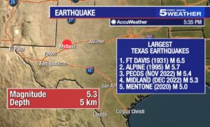 PHOTO Midland Texas Earthquake Is 4th Largest In Texas State History