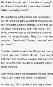 PHOTO Mike Leach Told Lincoln Riley That Dude He Was Talking To On His Flip Phone Had The Wrong Number