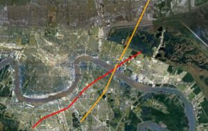 PHOTO New Orleans Tornado Crossed Paths With High End EF3 Tornado That Went Through Arabi On March 22 2022