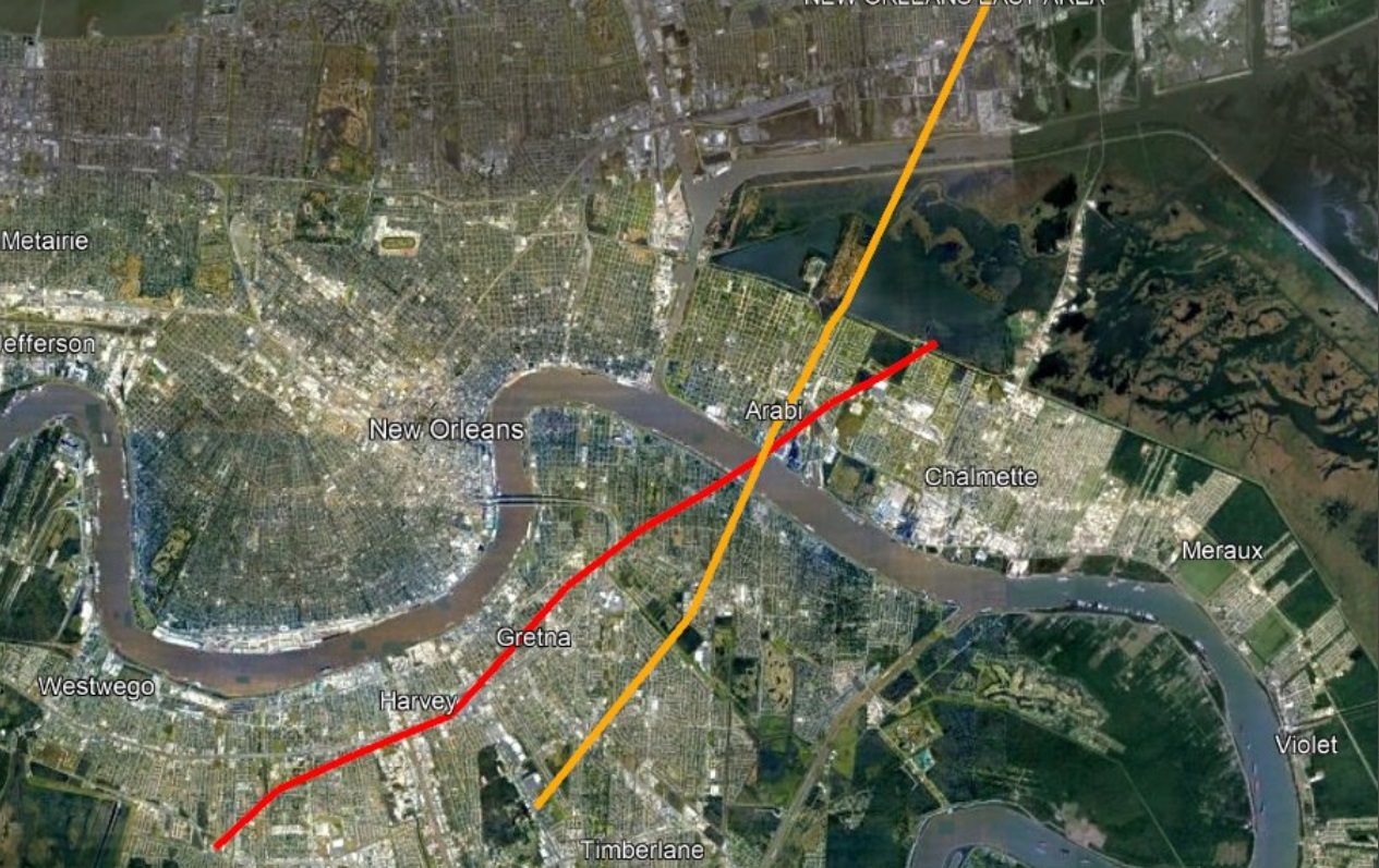 PHOTO New Orleans Tornado Crossed Paths With High End EF3 Tornado That